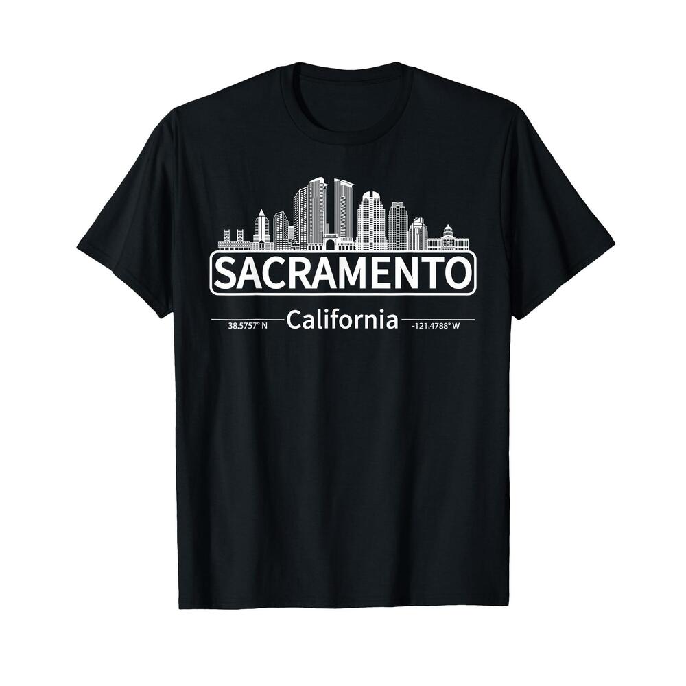 Sacramento California Skyline Travel To Sacramento T-Shirt